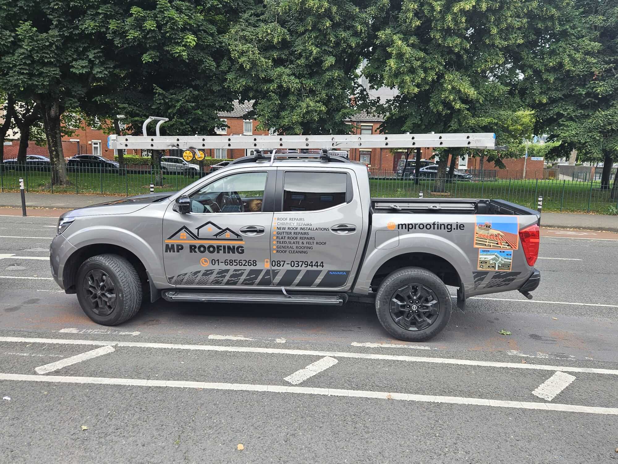 mp roofing truck