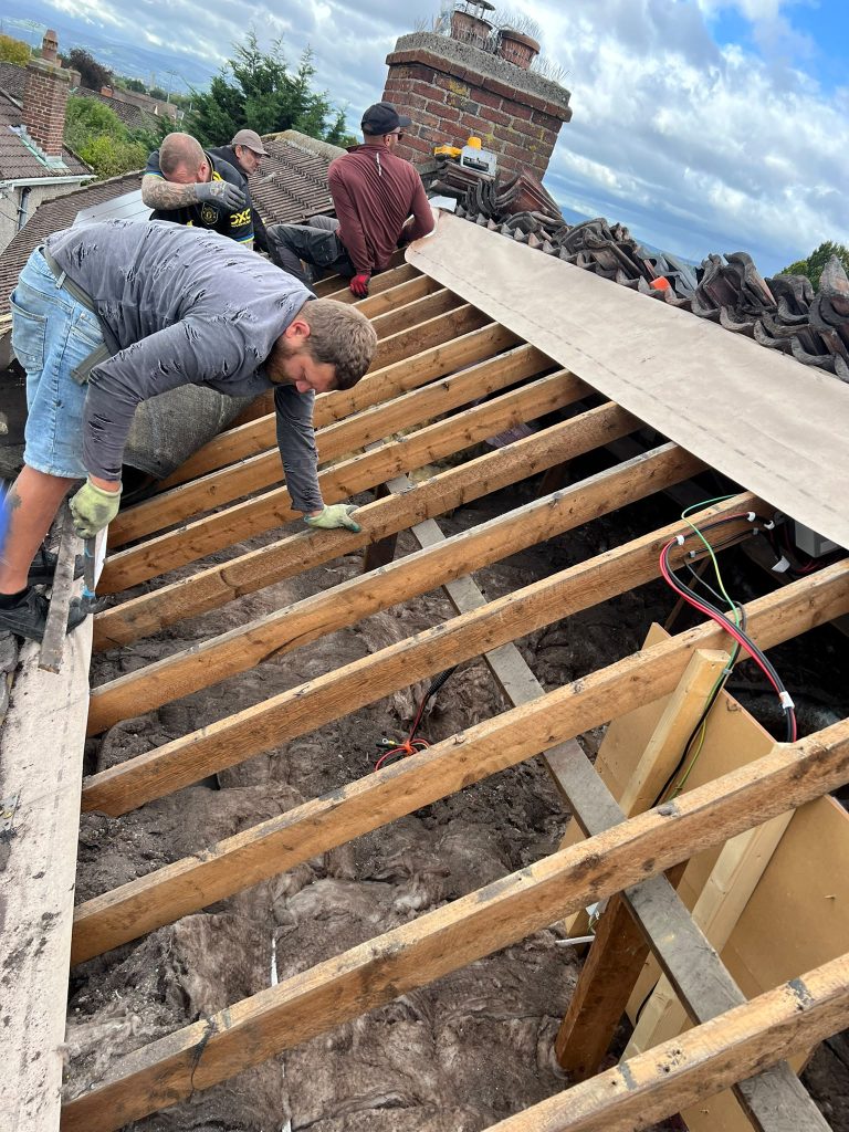 removing old roof
